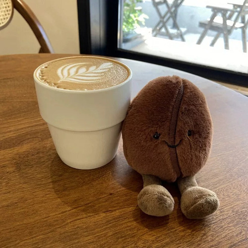 M Lindo Muñeco De Peluche Con Forma De Grano De Café