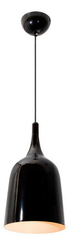 Lámpara Colgante Negro E27 60w 1 Luz Color Negro Brillante