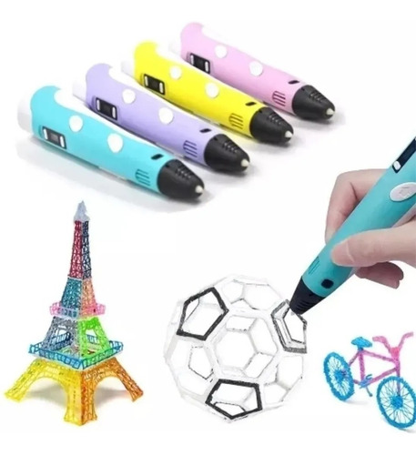 Lapiz Impresora 3d Pen-2 C/ Pantalla + Soporte + Filamentos 