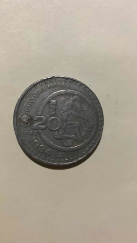 Moneda Mexicana Antigua De 20 Pesos Mexicanos Del Año 1984