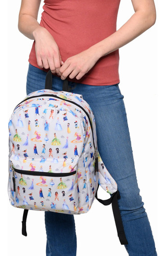 Mochila Portátil Disney 16 Con Bolsillo Tipo Cargo D100 Prin