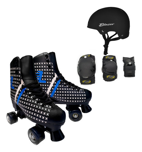 Patines Roller Diseño Vinil Y Plastico Rn /casco /proteccion