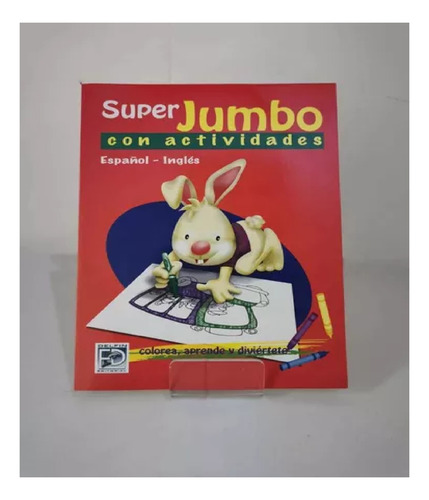 Super Jumbo Preescolar Kinder Colorear Español Inglés Rojo