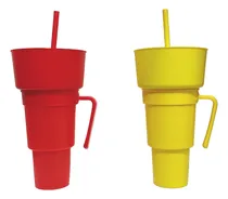 Comprar Vaso Y Bandeja Para Gaseosa Y Canchita 2 En 1 - Para El Cine
