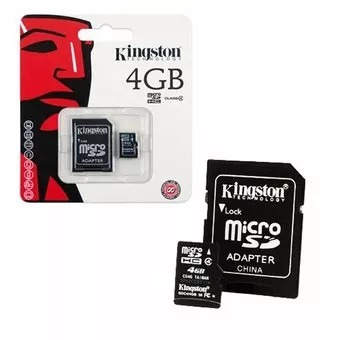 Memoria Micro Sd De 4 Gb  Kingston Clase 10 Con Adaptador