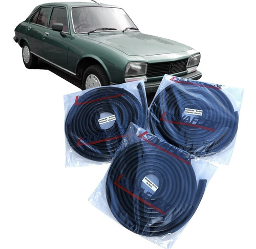 Burletes 2 Puertas Delanteras + Baul Peugeot 504 1981 A 1991