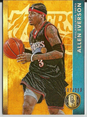 2015-16 Panini Gold Standard #157 Allen Iverson Sixers /299