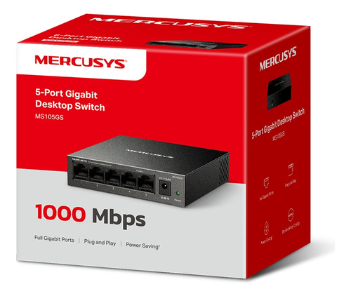 Switch De Escritorio Mercusys Ms105gs Gigabit De 5 Puertos
