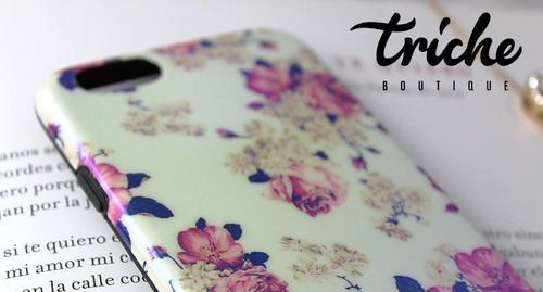 Funda Rosas Vintage Flores Tornasol Dama Para iPhone 6 / 6s