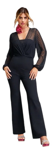 Palazzo/jumpsuit Cklass 598-62 Negro Outlet/saldos Mchn