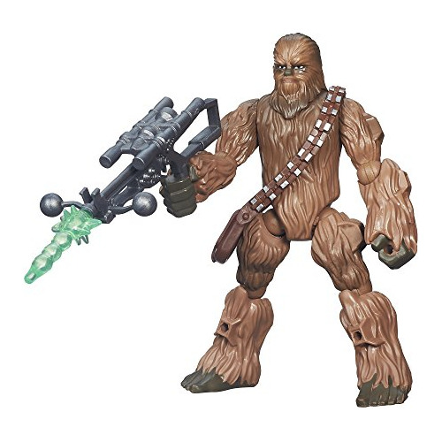 Figura De Acción Star Wars Chewbacca Hero Mashers De 6 Pulga