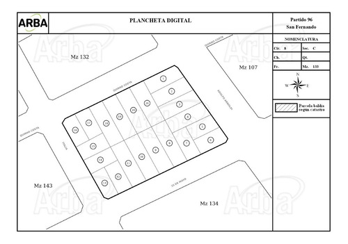 Plancheta Catastral Consulta Arba Catastro