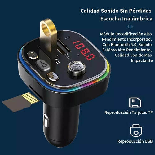 Transmisor Receptor De Adaptador Bluetooth Para Auto Estéreo