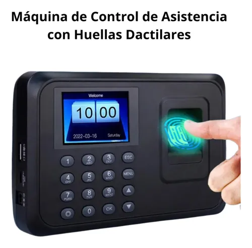 Reloj Control Asistencia Huella Digital Biométrico Sxc-08049