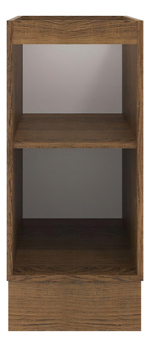 Gabinete Bajo Cocina Madesa Agata 60cm 1 Puerta Sin Encimera Color Marrón/Crema