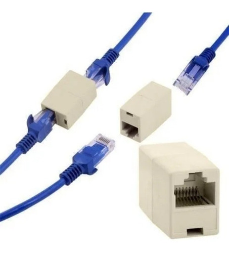 Adaptador - Extensión Para La Unión Ethernet Rj45 Puente 