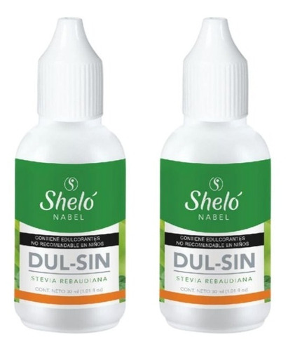 2 Pack Dul-sin (stevia Líquida) Shelo