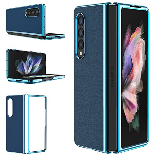 Funda Para Samsung Galaxy Z Fold 3 Light Azul Delgada Non-sl