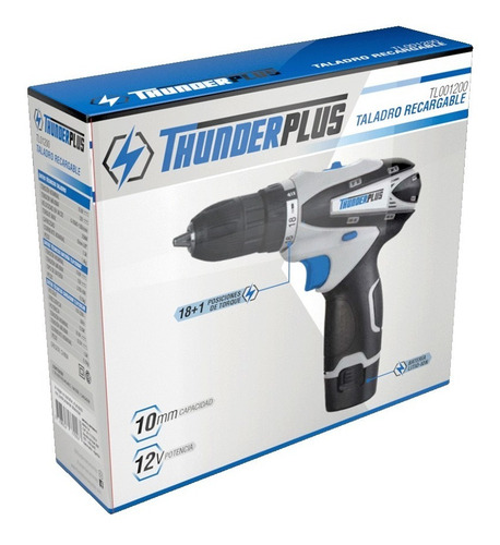 Imagen 3 de 5 de Taladro Atornillador 10mm 12v Thunder Tl01200
