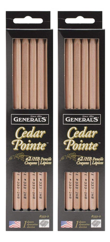 2 Lapiz General Pencil Company Cedar Pointe Nº 12 Cada