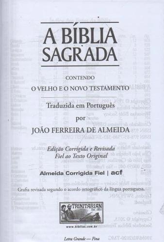 Imagem 2 de 4 de Bíblia Sagrada Jovem Acf Trinitariana Fiel Eu Mundo O Venci