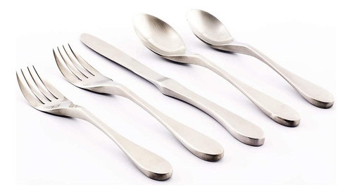 Knork Silverware Utensilios De Metal De Acero Inoxidable Cub