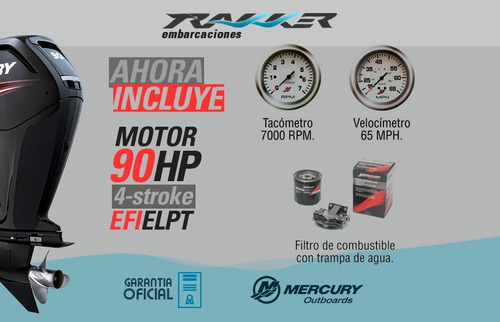 Motor Fuera De Borda Mercury 90 Hp Elpt (4 Tiempos)
