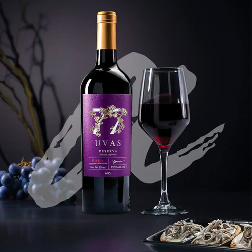 Pack De 4 Vino Tinto 77 Uvas Reserva Tempranillo 13.5º 750 M