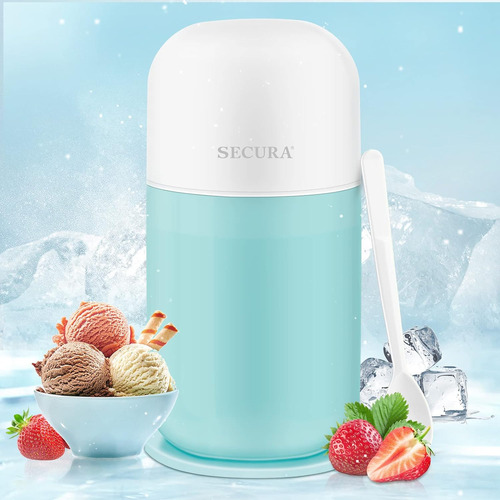 Secura Mini Ice Cream Maker Para Helado, Sorbete, Yogurt Con