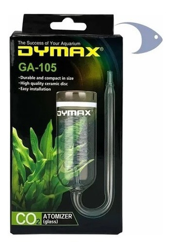 Difusor Atomizador Co2 Dymax Vidrio Grande Peces Acuario