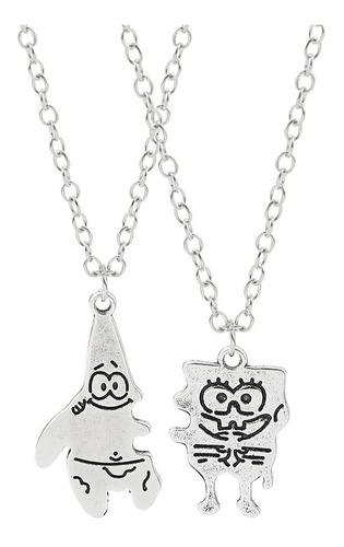 Collar 2 En 1 Bob Esponja Amigos O Pareja Zinc Unisex