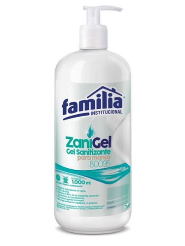 Gel Antibacterial Zanigel Zanitisante Familia X 1000ml