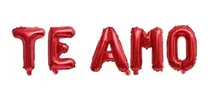 Comprar Balão Metalizado Frase Te Amo - Decoração Romântica 5 Letras