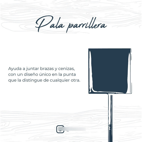 Pala Parrillera De Hierro Con Cabo De Alpaca