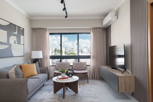 Apartamento En Venta En Evaristo Morales, Santo Domingo, 61m2, 1 Hab. 1 Parqueo, Excelente Ubicacion Con Todas Las Comodidades, Seguridad, Zona Tranquila, Oportunidad De Invertir En Tu Sueño.