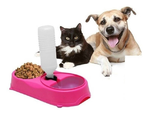 Dispensador Comida Bebedero Agua Mascota Perro Gato Conejo