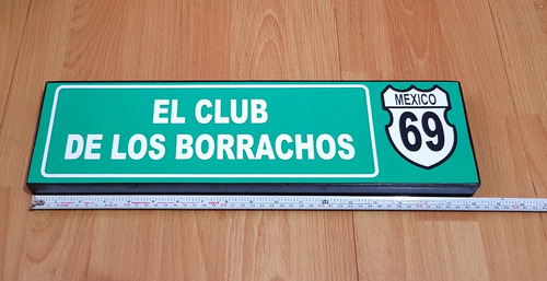 Club De Los Borrachos Cantina Cuadro Cartel Bar C905