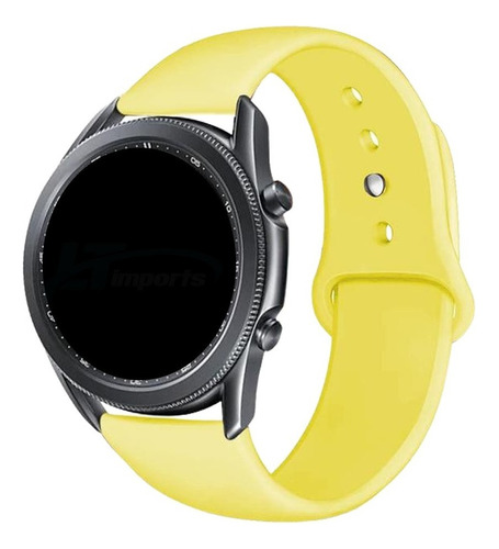 Pulseira 22mm Sport Lisa Para Samsung Gear S3 Frontier Cor Amarelo