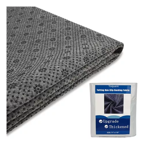 Tela de base antideslizante para alfombra, tela antideslizante con respaldo  final, tela gruesa no tejida con gránulos de plástico de flor de ciruelo
