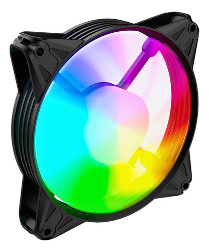 Ventoinha Cooler 3 Fan, Controladora, 120mm, Led Rgb, Preto
