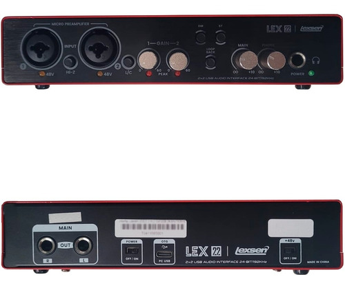 Placa De Sonido Interface De Audio Lexsen Lex 22