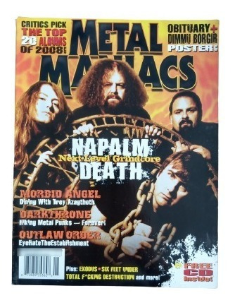 Metal Maniacs, Vol. 26, Número 1. Incluye Cd Y Póster.