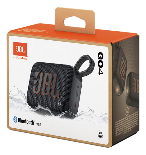 Bocina Jbl Go4 Portátil Con Bluetooth Waterproof Negra 127v Negro