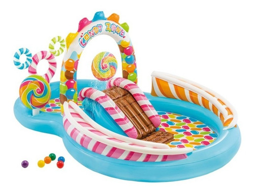 Imagen 1 de 6 de Centro De Juego Inflable Intex Zona Candy 57149np