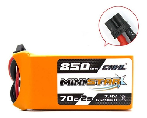 Bateria Lipo 850 Mah 7.4v 2s 70c Cnhl Ministar 