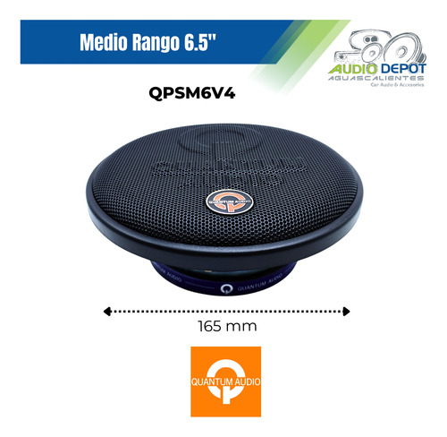 Medio Rango De 6 PuLG 175w Quantum Qpsm6v4 #1 Pz