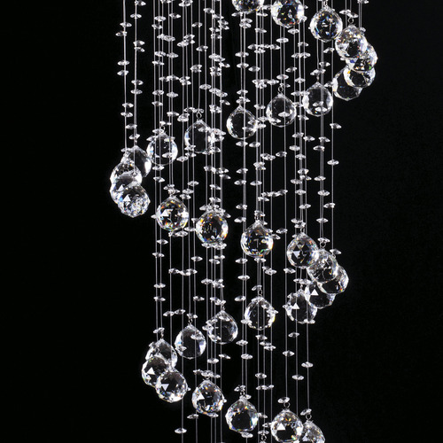 Candil Colgante Gamalux Williams Krystal Cascada De 5 Luces