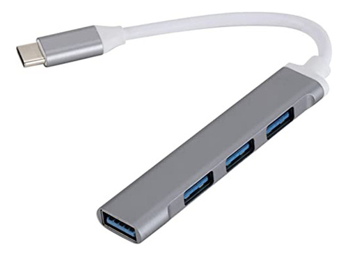 Adaptador Usb Tipo C 4 Portas 3.0 5 Gbps Celular Macbook