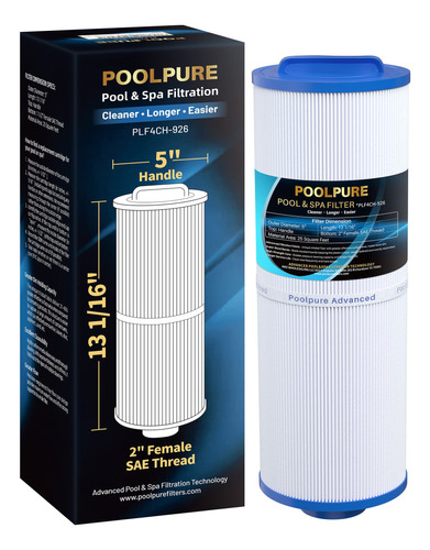 Poolpure Filtro De Spa 4ch-926 Reemplaza Pww25l, Unicel 4ch-