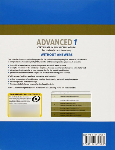 Cambridge English Advanced Certificate In Advanced English